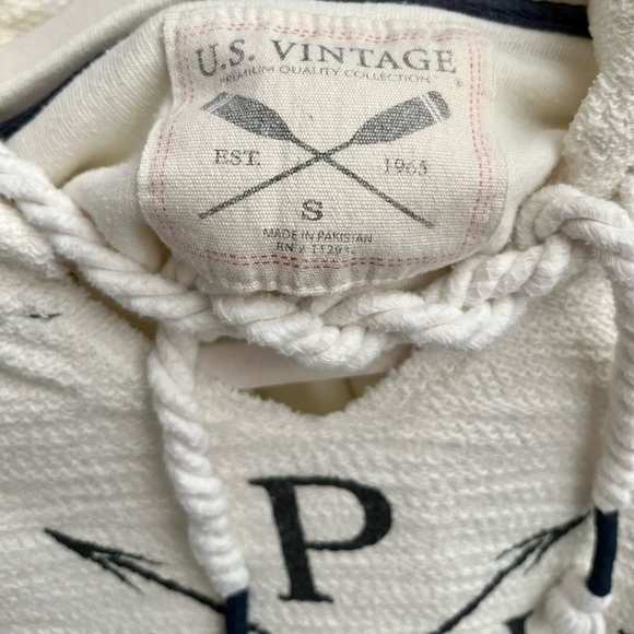 Boho Style Natural Thread Edge PNW Oregon Hoodie Pullover - Picture 4 of 4